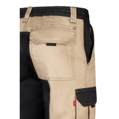 VL NJORD. Two-tone multi-pocket twill trousers (240 g/m²), in cotton (35) and polyester (65)